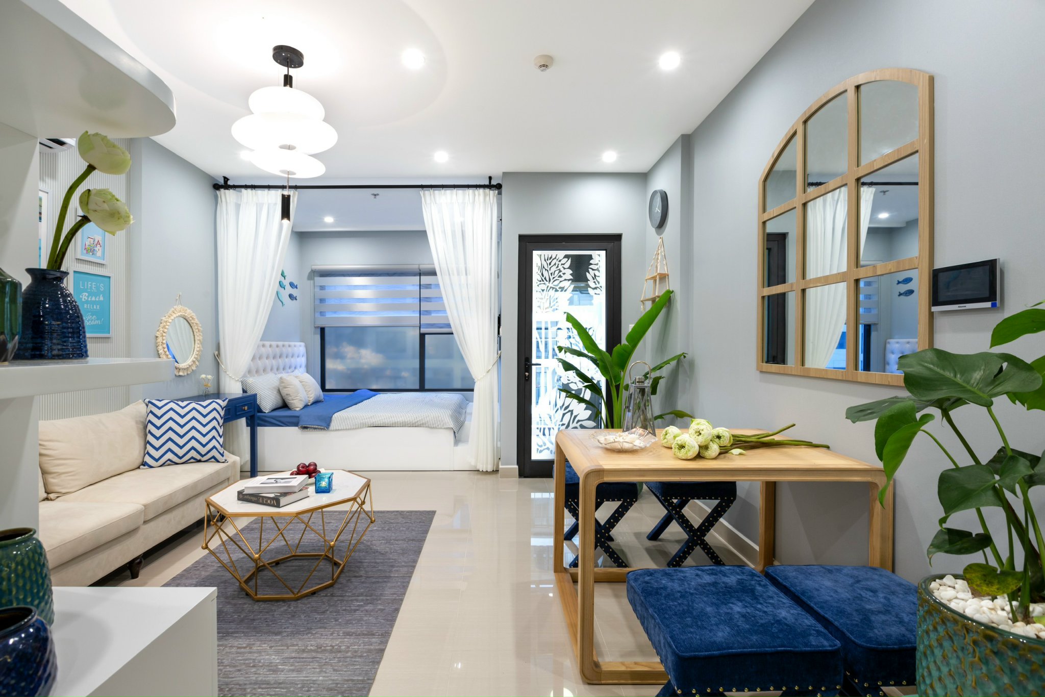 Studio Biển Xanh, 34m2 Toà S302  view hồ hoa súng