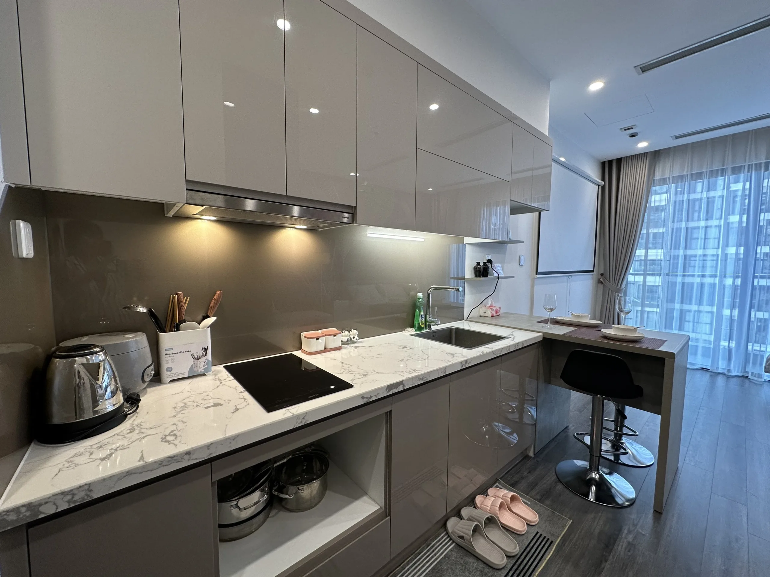 Tonkin 2-Vinhomes Smart City, view bể bơi, có máy chiếu